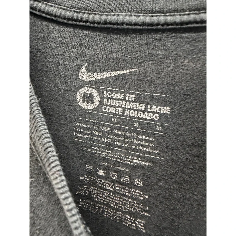 Nike Mens Loose Fit Short Sleeve Swoosh T-Shirt Charcoal Gray Size M 5791